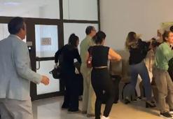 Cinayet duruşması öncesi tekmeli, yumruklu kavga