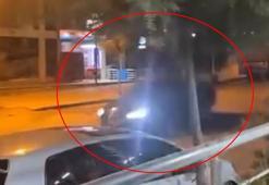 Kasisi görmeyen sürücülerin araçları havalandı; o anlar kamerada