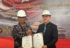 ‘Hızlı Füze Hücümbotu’ için ilk sac kesim töreni