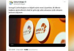 Emine Erdoğan'dan Senegal Cumhurbaşkanı Fay ve eşinin ziyaretine ilişkin paylaşım