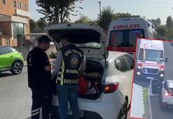 Küçükçekmece'de otomobilden yol isteyen ambulans kamyonet çıktı