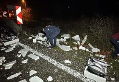 300 kasa palamut yola saçıldı