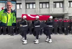 Şehit trafik polisi Ogün Yürümez için İstanbul Emniyet Müdürlüğü'nde tören