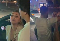 Motosiklet sürücüsüyle tartışan kadın sürücü, görüntüsünü çekene de hakaret etti