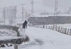 Ardahan'ın yüksek kesimlerinde kar yağışı ve tipi