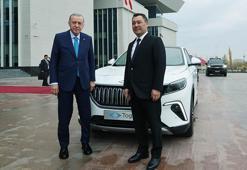 Cumhurbaşkanı Erdoğan, Caparov'a Togg hediye etti