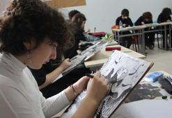 Lise öğrencilerinin resimleri Yunanistan’da sergilenecek