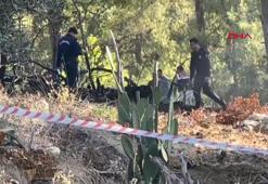 Antalya'da düşen hava aracının olay yeri görüntüleri