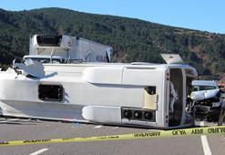 Çankırı'da zincirleme kaza: 1'i ağır, 14 yaralı