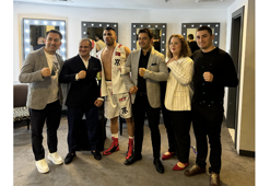 TEF Başkanı Mert Şener'den milli boksör Avni Yıldırım'a tebrik ziyareti