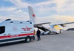 Mardin'de ambulans uçak, Delal bebek için havalandı