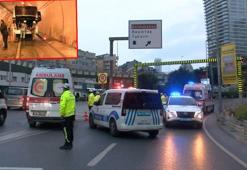 Bomonti Tüneli’nde otobüs yangını