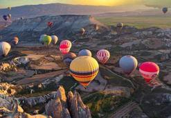 Kapadokya'daki sıcak hava balonları, yılın ilk 10 ayında 675 bin kişiyi taşıdı