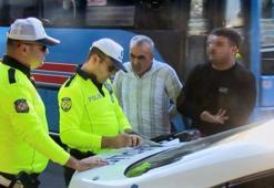 Gereksiz korna çalarken yakalandı, suçu başkasına attı