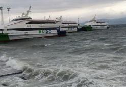 Marmara'da fırtına; İDO, BUDO, GESTAŞ ve Marmara Ro-Ro seferleri iptal