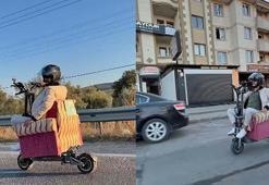 Koltuk monte ettiği skuter ile yolculuğa para cezası