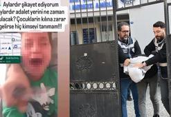 Çocuklarının boğazına bıçak dayayan baba: Görüntüler eski