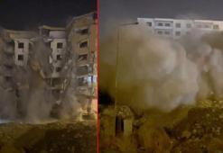 Gaziantep'te 6 katlı bina yıkım sırasında çöktü; o anlar kamerada