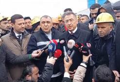 AK Parti'li Oktay, Çayırhan Termik Santrali'nde eylem yapan işçileri ziyaret etti