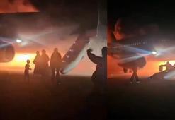 'Sabıkalı' uçağın motorunda yangın çıktı, yaşananlar film sahnesini aratmadı