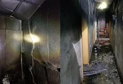 Rize’de elektrik ısıtıcısından yangın