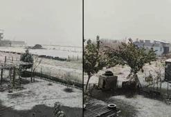 Diyarbakır’ın yüksek kesimlerine kar yağdı