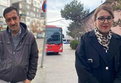 Kadın belediye otobüs şoförüne saldırıyı engellemek isterken hastanelik oldu