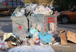 Bayraklı'da işçiler grevde; çöpler sokaklara taştı