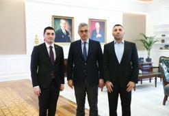 Sağlık Bakanı Memişoğlu, TEF Başkanı Mert Şener ve Milli Boksör Yıldırım'ı kabul etti