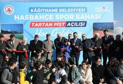 Kağıthane Hasbahçe Spor Sahası’ndaki tartan pist yenilendi