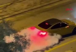 Otomobiliyle çevreye rahatsızlık verdiği anlar kamerada; ehliyetine el konuldu, 32 bin TL ceza kesildi