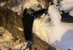 Kadın cinayeti ihbarına giden polis, kar altında kalmış cansız mankenle karşılaştı