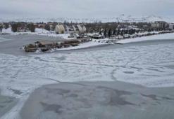 Ulaş Gölü buz tuttu