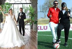 Görme engelli çift, futbolla hayata bağlandı