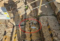 Tarihi merdivenlerin nişleri bağımlıların mekanı oldu