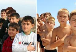 Yazın girdikleri Van Gölü'nde sararan saçları, kışın eski haline döndü