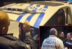 Alkollü sürücünün arkadaşı, ‘savcıyı ara’ deyip polisleri tehdit etti