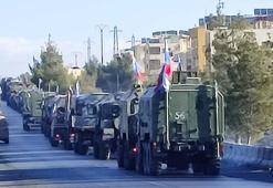 Rus askerlerinin Şam’dan çıkışını DHA ekibi görüntüledi