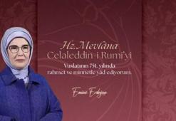 Emine Erdoğan: Hazreti Mevlana'yı rahmet ve hürmetle anıyorum