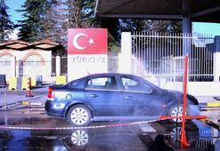 Bulgaristan'a açılan sınır kapılarında dezenfeksiyon sistemi devreye alındı