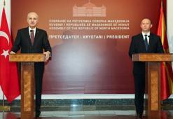 TBMM Başkanı Kurtulmuş, Kuzey Makedonya Meclis Başkanı Gaşi ile ortak basın toplantısı düzenledi