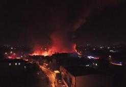 Bursa'da gıda deposunda yangın