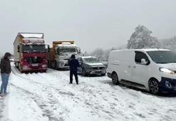 Isparta'da kar yağışı; Keçiborlu- Dinar kara yolu kapandı