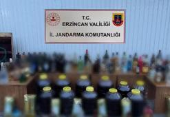 Erzincan'da 244 litre kaçak içki ele geçirildi