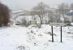 Edirne'nin sınır köyleri kar yağışıyla beyaza büründü