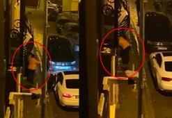 Kağıthane'de eşiyle ilişkisi olduğunu iddia ettiği kadının kapısına dayandı