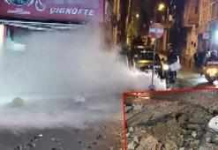 Kadıköy'de kanalizasyon borusu patladı; dükkan zarar gördü