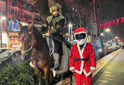 Yeni yıla at üstünde girdi