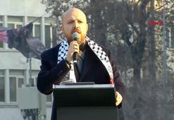 Galata Köprüsü'ndeki 'Büyük Filistin Yürüyüşü' ne binlerce kişi katıldı