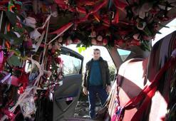 Güvenlik görevlisinin süslü aracında yayla esintileri